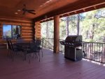 Rear Deck with Table, 6 Chairs and Gas Grill